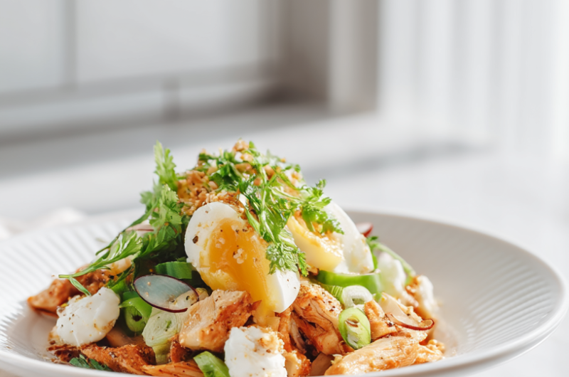Easy High Protein Chicken Bowl