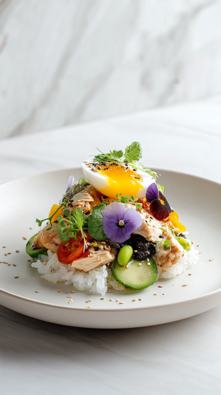 High Protein Chicken Rice Bowl